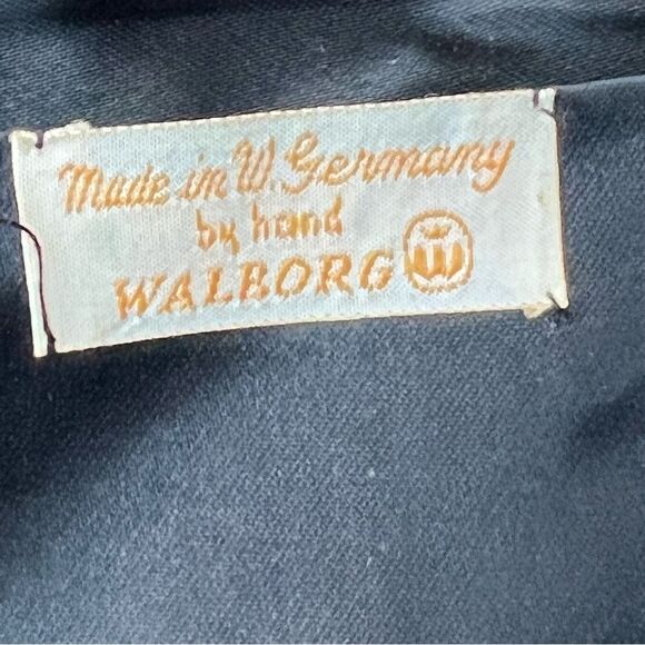 VINTAGE WALBORG beaded black CLUTCH Hand Made in W Germany - Picture 13 of 16